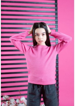 TopHat розовый свитер для девочки 20005